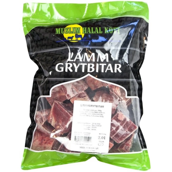 Mhk Lammgrytbitar 6kg fryst