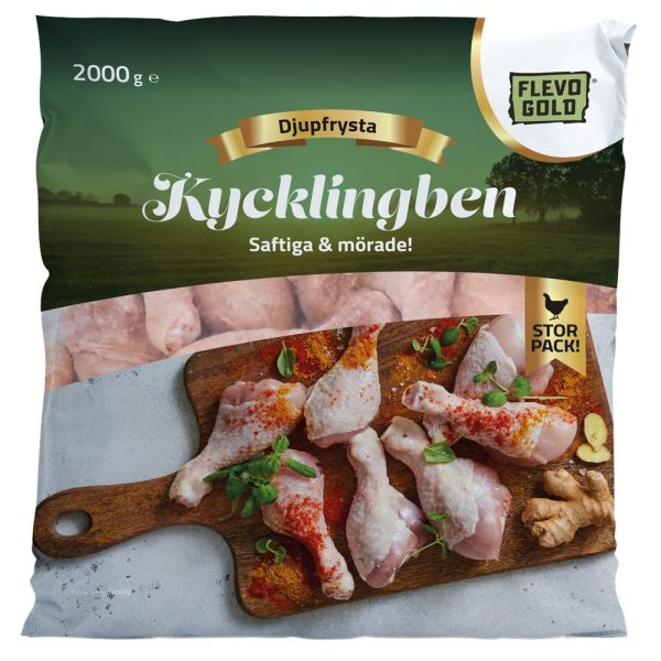 Flevo Gold Kycklingben/Drumsticks 80% 2kg fryst