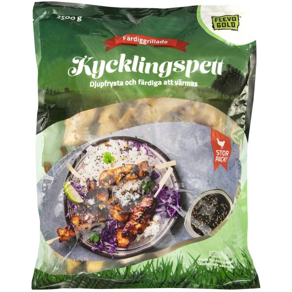 Flevo Gold Grillade Kyckling Spett 2,5kg fryst