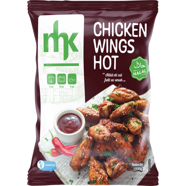 Mhk Chicken Hot Wings 2kg fryst