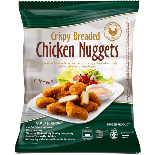 Elburg Kycklingnuggets Breaded 1kg fryst