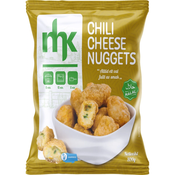 Mhk Chili Cheese Nuggets 800g fryst