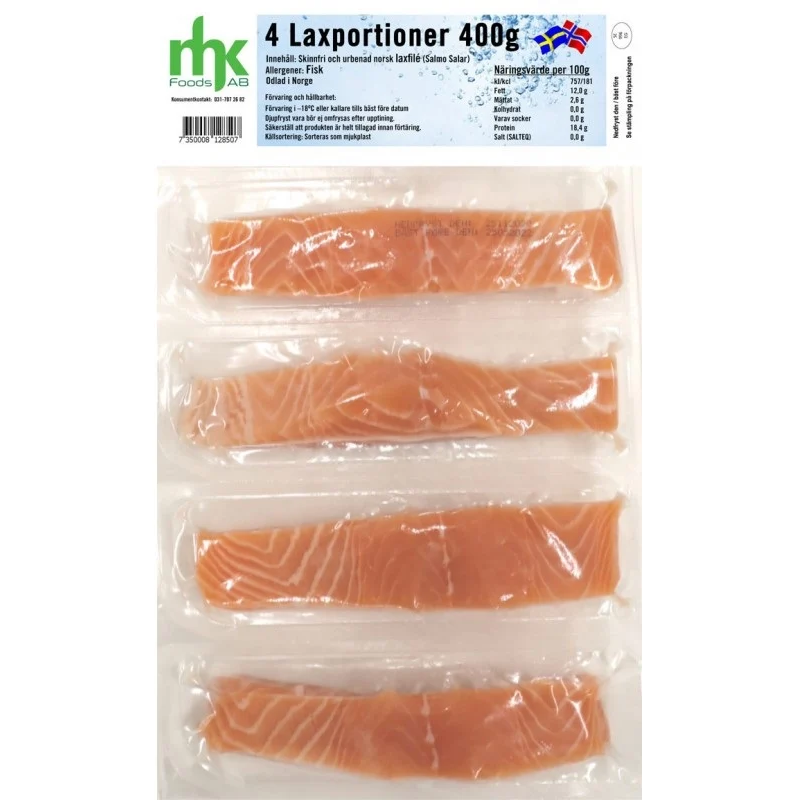 Mhk Laxportioner 400g