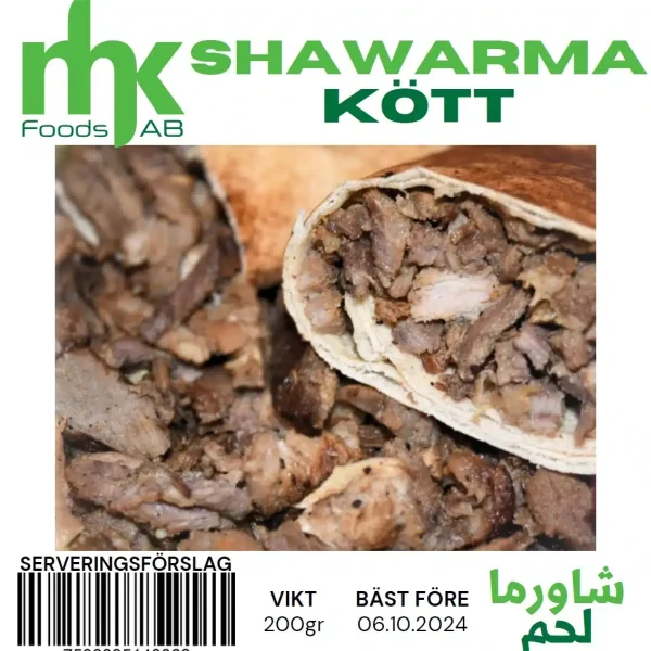 Mhk Shawarma Kött 200g fryst