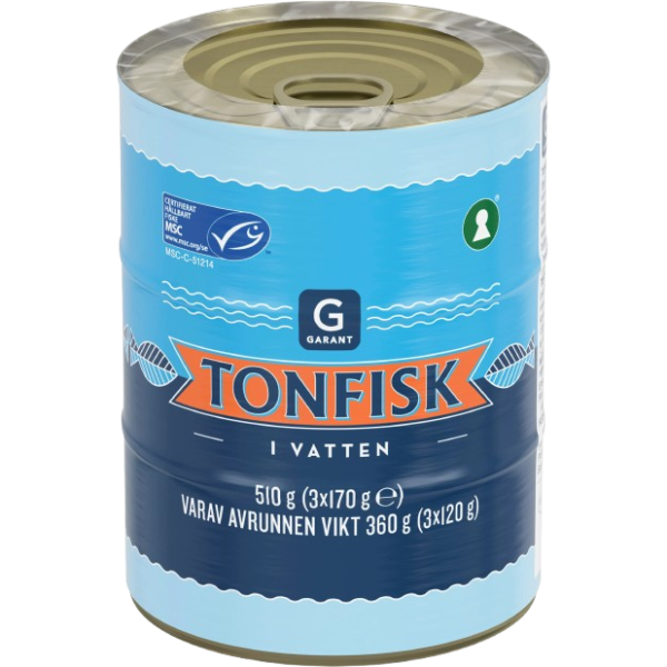 Garant Tonfisk i Vatten 510g 3st