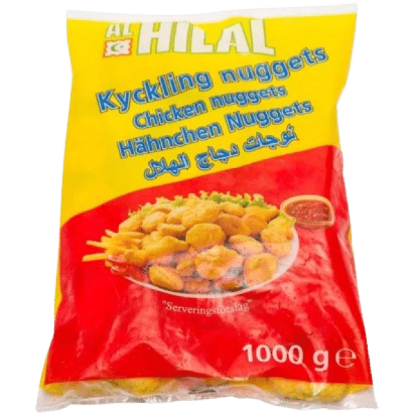 Alhilal Kycklingnuggets 1kg fryst