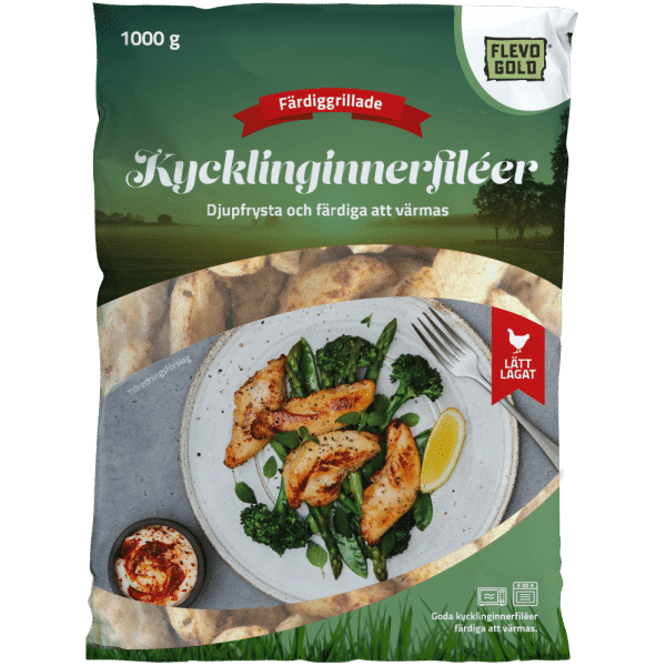 Flevo Gold Grillad Kycklinginnerfilé 1kg fryst